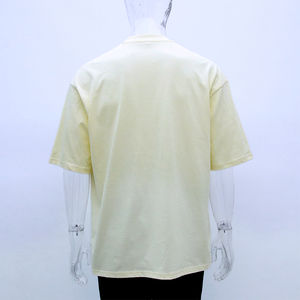 T-shirt à manches courtes en coton personnalisé pour homme, été, haute qualité, polyvalent, couleur unie, respirant, hauts décontractés, 100% coton - Product Image 6