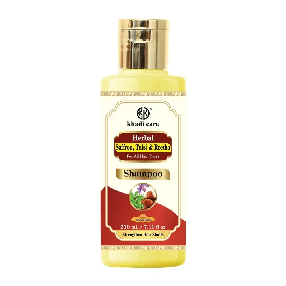 Thảo dược nghệ tây, Tulsi & reetha shampo 210ml khỏe mạnh chăm sóc cơ thể da tùy chỉnh và ghi nhãn tư nhân bởi Vanity tầm nhìn