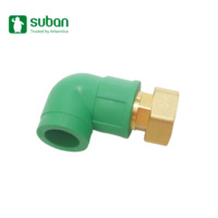 Suban usine directe laiton Union coude nickelage haute qualité PPR raccords de tuyauterie d'eau haute pression accessoires en plastique