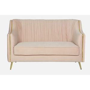 Larenzo elegante sofá Seccional de 2 plazas de terciopelo cómodo diseño de muebles de sala de estar - Product Image 4