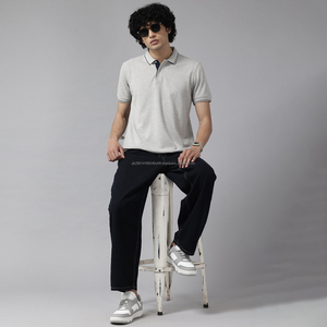 Fir2Fight Vente en gros Polo pour homme 100% coton avec broderie de logo personnalisée, orange, options multicolores, coupe courte oversize - Product Image 4