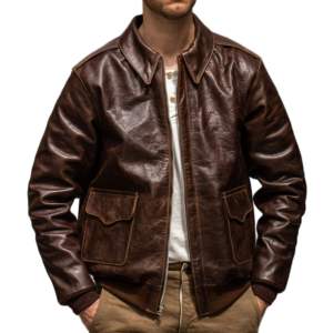 Chaqueta de Cuero de Oveja, Nueva Chaqueta de Cuero de Vaca a Prueba de Viento, Chaqueta de Cuero de Piel de Oveja Real para Hombre - Product Image 3