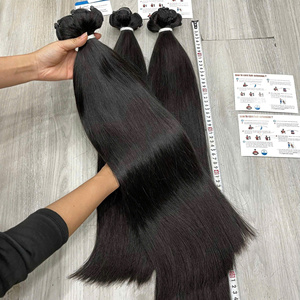 Extensiones de Cabello Humano Vietnamita Virgen de Primera Calidad, Trama de Cabello Natural Liso de Doble Trama - Product Image 3