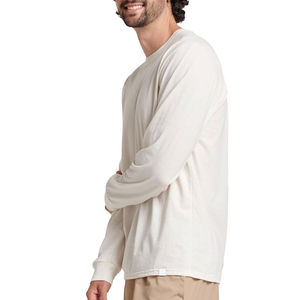Sudadera atlética con estilo para hombre Mezcla de algodón suave Ajuste relajado Tela de rendimiento Forro polar cómodo con técnicas lavadas - Product Image 5