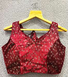 Blusa moderna de Strach con válvulas pesadas, diseño formal de verano listo para usar con hermoso nudo, patrón abierto en la espalda RADHEY - Product Image 5