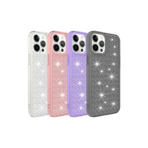 Funda Protectora de Silicona Líquida con Diseño Brillante de Lujo en Color Morado de la Serie ASMA Snow para iPhone 12 Pro Max con Acabado Electrochapado - Product Image 2