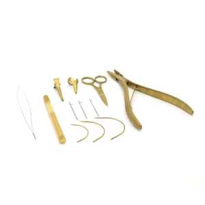 Anneaux professionnels de séparation et de sectionnement des cheveux Outils de sélection de cheveux de tressage de doigt en acier inoxydable pour dreadlocks durables - Product Image 3