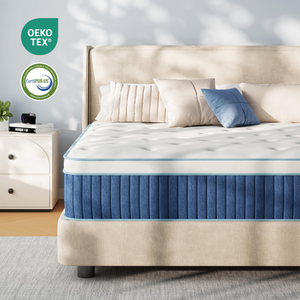 Colchón de Espuma Viscoelástica Comprimida al Vacío con Soporte de Muelles Ensacados, Cama Transpirable y Refrescante para el Hogar, Hotel y Dormitorio - Product Image 3