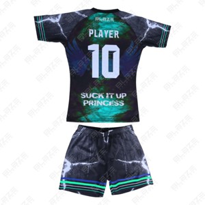 ชุดเครื่องแบบรักบี้ระบายอากาศสำหรับผู้ชายเสื้อรักบี้ระบายได้ดีชุดเสื้อเจอร์ซีย์ทีมรักบี้ - Product Image 2