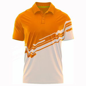 Polo de golf en spandex en polyester respirant imprimé Offres Spéciales pour hommes chemise à manches courtes polos de golf - Product Image 1