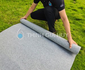 Tissu en feutre Polyester non tissé, poinçon à aiguille, recyclable, fabriqué au Vietnam, prix bon marché, tissu anti-mauvaises herbes 2023 - Product Image 2