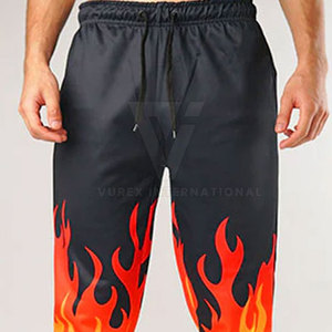 Nueva llegada de alta calidad, pantalón para correr de algodón transpirable, diseño personalizado, ligero, informal, recto, patrón, cintura media para hombres - Product Image 5