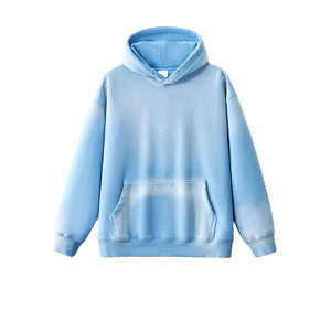 2025 Custom Made Graphic Oversized Unisex 100% Cotton Streetwear Sun Fade <b>Bleach</b> Acid Wash <b>Hoodie</b> for Unisex Wholesale Rate - Product Image 5