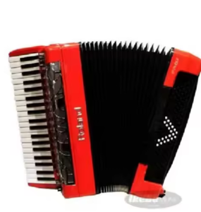 Accordéon Bravo III 72 avec soufflet noir et rouge - Product Image 3