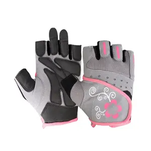 UNISEX MEN LADIES FINGERLESS PINK GLOVES CYCLING GYM DRIVING WHEEL CHAIR Mountain Bike Bicycle Cycling Gloves