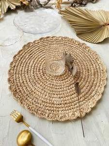 Best Choice Seagrass <b>Placemats</b> for Dining Table Decoration <b>Christmas</b> Round <b>Placemats</b> Custom Design Variety of Colors & Choices - Product Image 3
