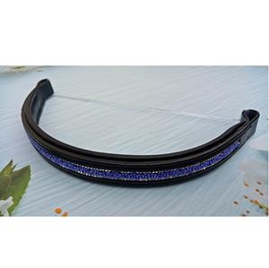 Bandeaux de cheval en cuir solide en 4 couleurs avec rembourrage antidérapant pour l'entraînement et la compétition - Product Image 1