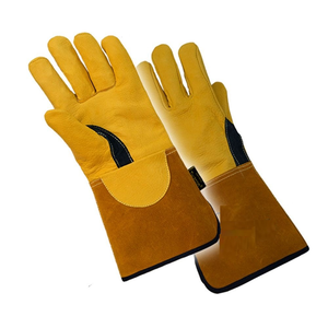 Guantes de Soldadura Tig Mig de Cuero, Fabricados en Pakistán, Hechos a Medida, Impermeables, Sin Silicona, con Puño Ajustable - Product Image 2