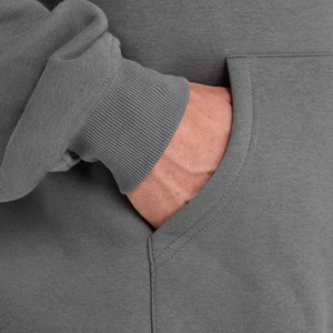 Sudadera con capucha para hombre de felpa francesa de alto gramaje, con hombros caídos, lisa, personalizable, oversize, cuello redondo, MOQ bajo - Product Image 6