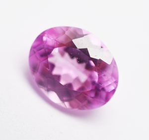 Pierre précieuse lâche saphir ovale de laboratoire 11X9mm 12X9mm 12X10mm 14X10mm 16X12mm saphir rose corindon pierre précieuse - Product Image 4