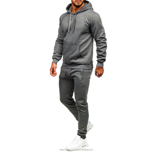 Survêtement Homme Personnalisé avec LOGO – Nouveaux Ensembles Décontractés à Capuche (Hoodies + Pantalons de Survêtement) en Coton Biologique 100% – Vente en Gros - Product Image 2