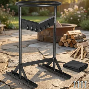 Fendeur de bois orange pour allume-feu, séparateur de bois de chauffage pour camping et poêle à bois - Product Image 1
