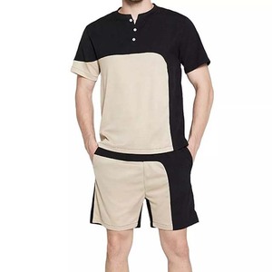T-shirts et shorts à séchage rapide 100% coton pour hommes, ensembles de t-shirts et de shorts de sport avec impression personnalisée et logo pour hommes, vente en gros de produits bon marché - Product Image 6