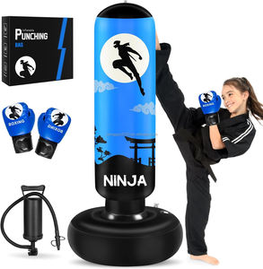 Sac de frappe gonflable en PVC de 1,6 m pour la boxe et le MMA, tour anti-stress pour enfants et adolescents, support de vitesse avec remplissage d'eau - Product Image 1