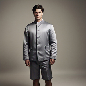 Men's High Street Style 100% Satin Nylon Polyester Varsity Bomber <b>Jacket</b> Winter <b>Canvas</b> <b>Jackets</b> High Quality - Product Image 5