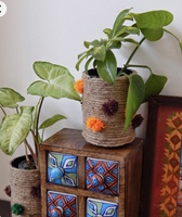 Commode classique en bois de tiroirs en céramique boîte à épices & cadeau artisanat en bois