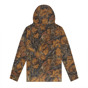 Veste de camouflage vert foncé pour homme avec capuche intégrée et poche kangourou, vêtements tactiques de chasse, vêtements de sport, haut de performance pour l'extérieur - Product Image 4