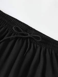 Pantalones de chándal con patrón de esqueleto con diamantes de imitación Tallas grandes Pierna ancha Trajes estampados para la graduación de regreso a la escuela de invierno-Color sólido - Product Image 6