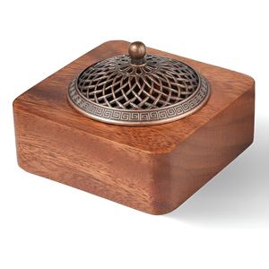 Modern Luxury Wooden <b>Incense</b> <b>Sticks</b> Burner Brass <b>Incense</b> <b>Holders</b> Arabic Household Fragrance Burners Bakhoor <b>Holder</b> - Product Image 5