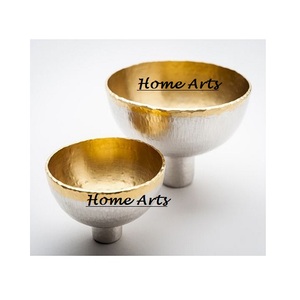 Bol alimentaire en aluminium au design admirable, bol à dessert avec dates dorées de qualité supérieure pour restaurant et usage domestique - Product Image 6