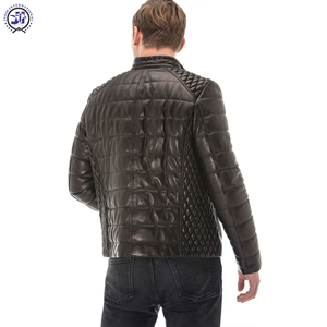เสื้อแจ็กเก็ตหนังแขนยาวของผู้ชาย2024ตามสั่งกล่องซับในคอตั้งดีไซน์ที่ดีที่สุดสำหรับสวมใส่แนวสตรีทในฤดูหนาว - Product Image 4