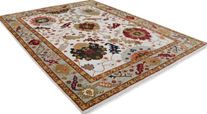 Alfombras de lana y algodón anudadas a mano, juegos de alfombras tejidas altas multicolores para el hogar, juegos de alfombras hechas a mano para sala de estar - Product Image 2