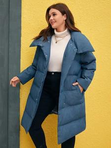 2025 hiver chaud femme bouffante veste Logo personnalisé coupe-vent léger bulle conception respirant tissu tissé solide teint uni - Product Image 6