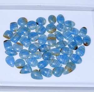 Haute qualité naturel bleu Quartz pierre précieuse en vrac Multi forme taille Cabochon forme personnalisée/taille faisant des bijoux - Product Image 3
