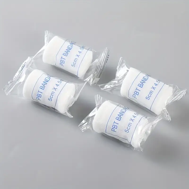 Medical Cotton Sterile Gauze PBT Bandage Wrap for Wounds Care Hand Wrap Dressing Ankles Knees