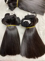 Extensions de cheveux naturels vietnamiens Remy, super double drawn, lisses comme des baguettes, noirs naturels, 100g, tissage de cheveux fabriqué au Vietnam