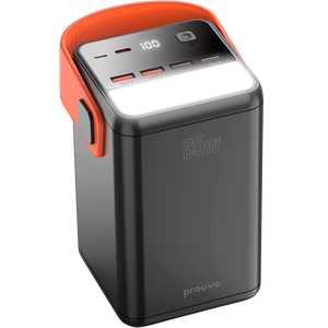 Proove <span class=keywords><strong>Powerbox</strong></span> 65W 60000mAh พาวเวอร์แบงค์ ชาร์จเร็ว รองรับจอแสดงผล LED ความจุสูง สำหรับกิจกรรมกลางแจ้ง 4 พอร์ต USB 1 พอร์ต Type C - Product Image 1
