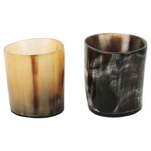 La mejor calidad, indio hecho a mano, buey, cuerno de búfalo, taza de cerveza corta, estilo Ángel, vasos de vidrio, artesanías naturales - Product Image 4