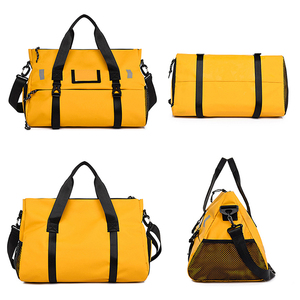 Bolsa de lona de poliéster impermeable y ligera de gran capacidad Unisex, logotipo personalizado, estilo informal de lujo, plegable para Fitness deportivo - Product Image 3
