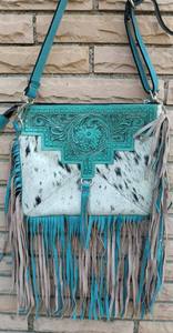 Tendance véritable sac à bandoulière en cuir de vachette fait à la main Style occidental Vintage gland frange réglable bandoulière - Product Image 2