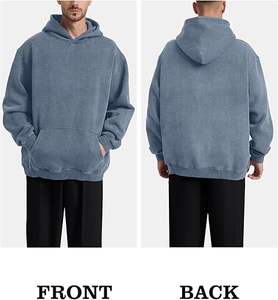 Sudaderas Casuales de Invierno para Hombre, Color Sólido, 100% Algodón, Felpa, Corte Regular, Secado Rápido, Ecológicas - Product Image 5