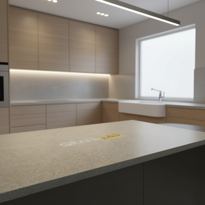 Custom Kitchen & Bathroom Vanity Tops Natural Stone Countertops-Carrara Calacata <b>Granite</b> Prefab Cut Sizes for Hotels & Projects - Product Image 3