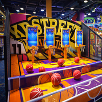 Machine d'arcade de basket-ball interactive pour enfants en gros avec système de jeu de basket-ball et panneau intelligent pour aires de jeux intérieures
