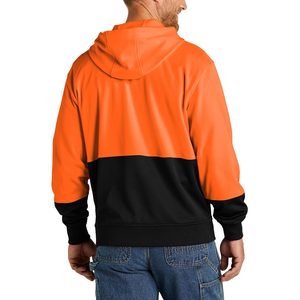 Nuevo suéter con logotipo personalizado con capucha, capucha de tres paneles, bloque de Color, manga larga, ajuste Regular, cordón, sudaderas cómodas para hombres - Product Image 4