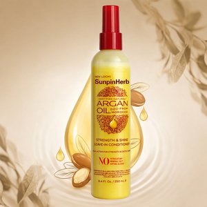 Après-shampoing sans rinçage fortifiant à l'huile d'argan Creme of Nature pour cheveux naturels, hydratation et contrôle de la brillance - Product Image 1