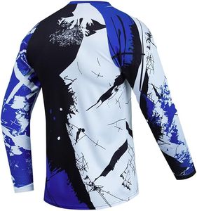 Camiseta de manga larga para bicicleta de montaña para hombre adulto, camisetas de Motocross para motocicleta de descenso, secado rápido, 100% poliéster - Product Image 5